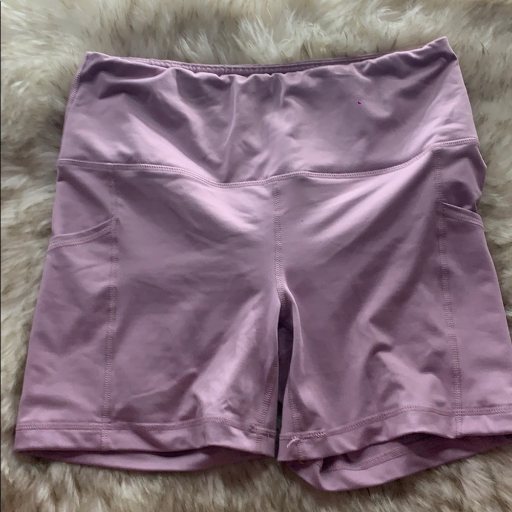 Pink biker shorts